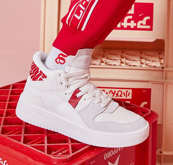 李宁 轻便潮流休闲鞋 AGCP337 白