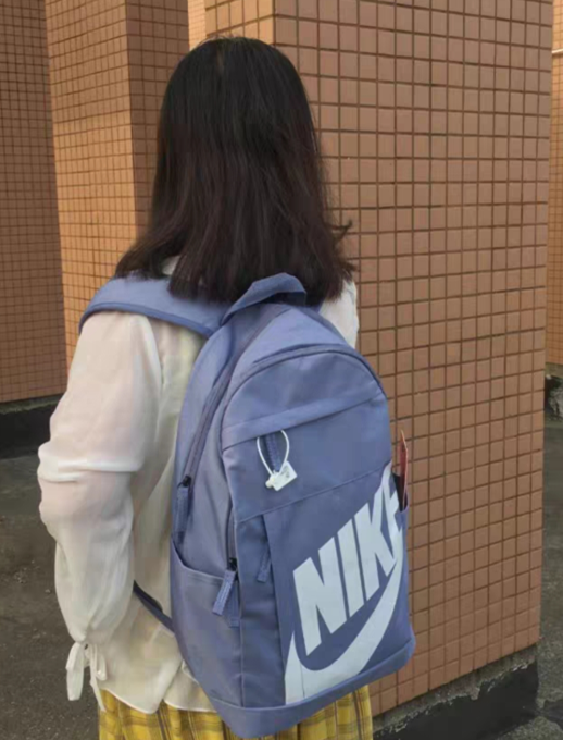  耐克 纯色双肩包书包运动背包