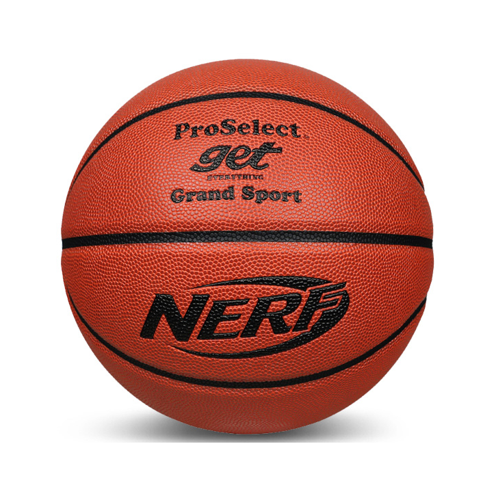 推荐商品：PROSELECT NERF联名系列 尘土克星 银波浪 室内室外 训练比赛 吸湿 加厚 防滑 耐磨 超纤 水泥地 PU 篮球