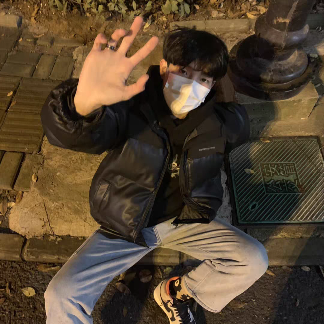 国潮拼色面包服