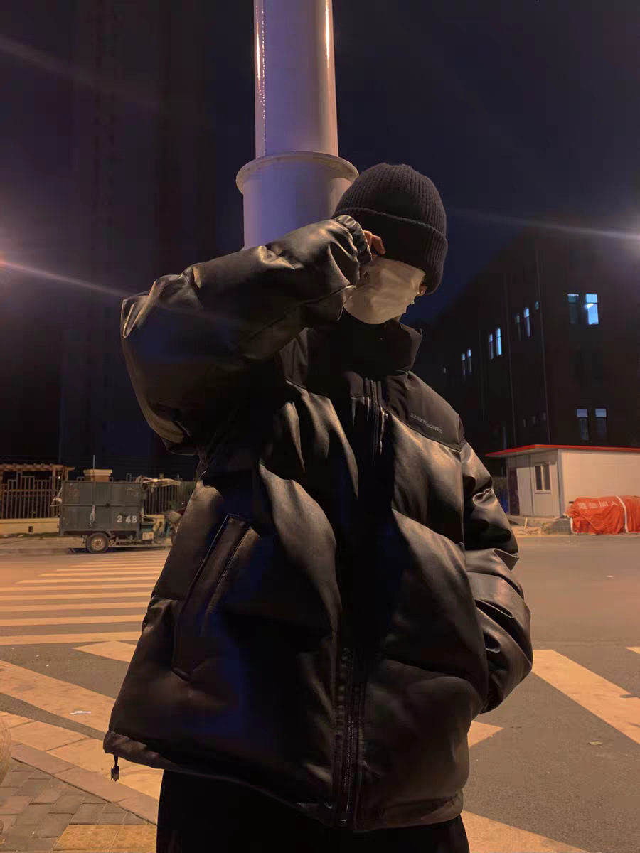  国潮拼色面包服