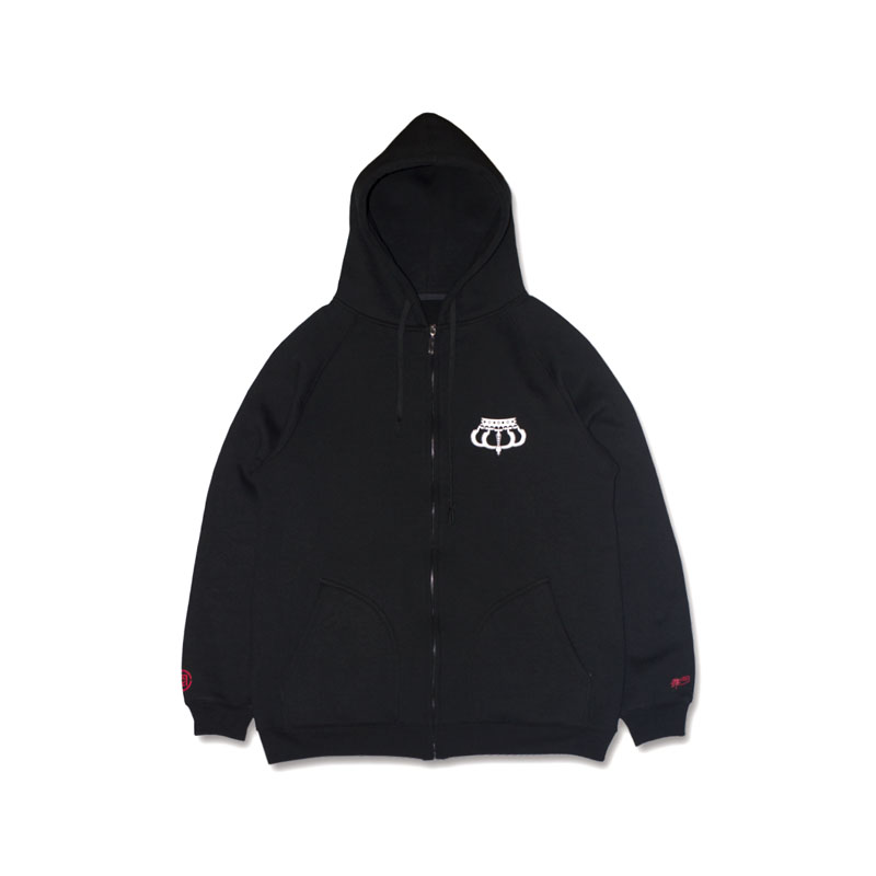 推荐商品：【陈冠希同款】SSUR PLUS x CLOT 联名加绒皇冠口香糖连帽男卫衣 SUR190 黑/开衫