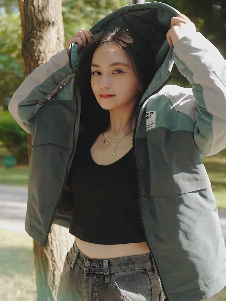 森马 工装撞色羽绒服 