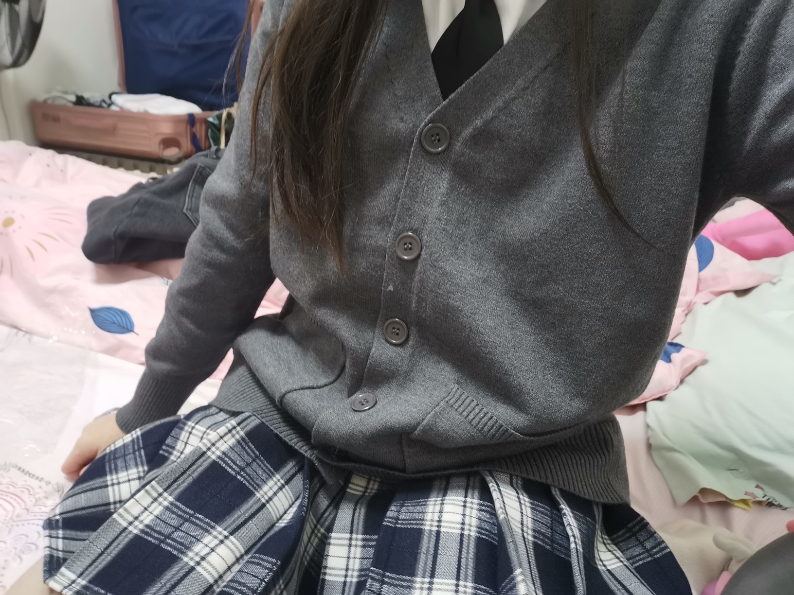 百褶短裙