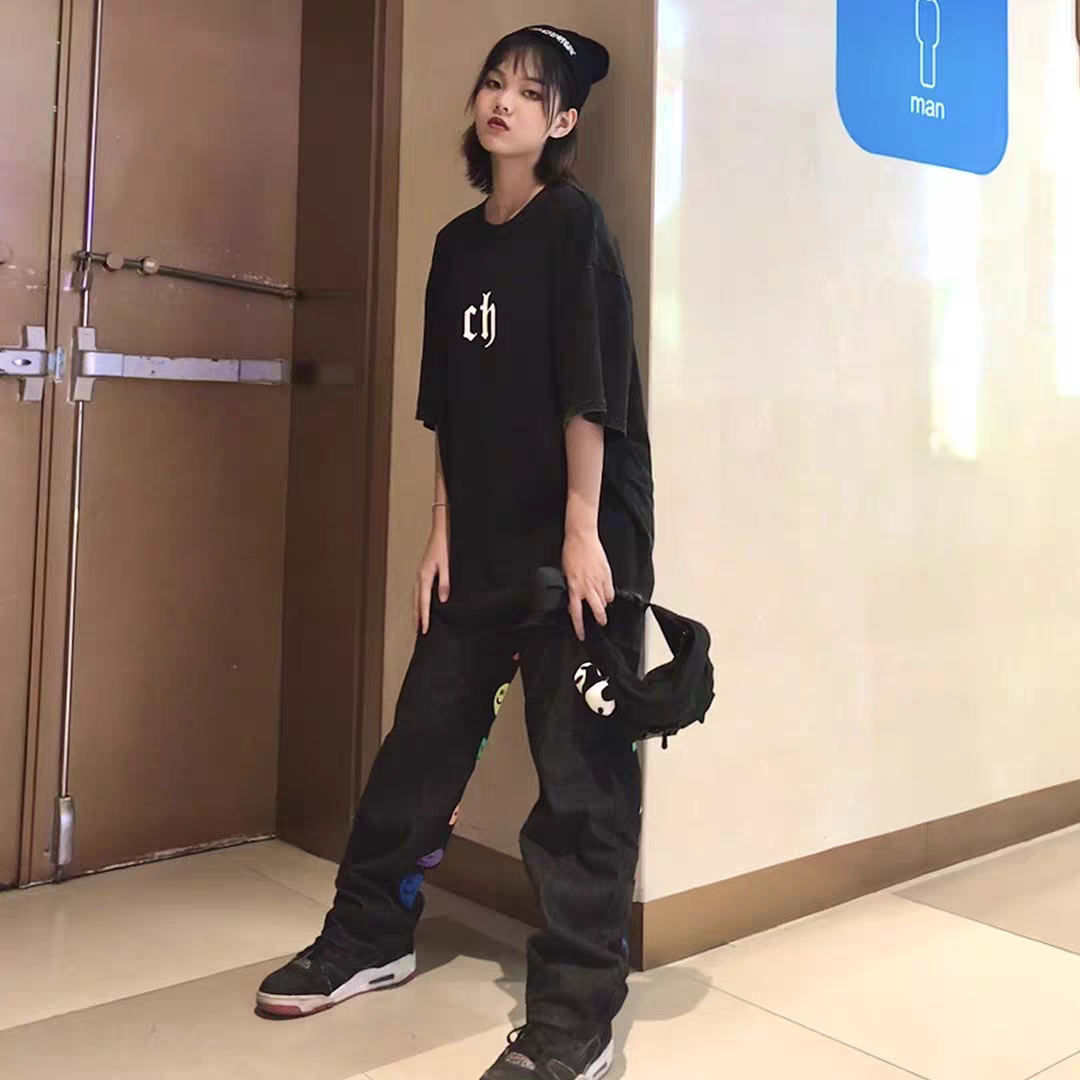 旧纯棉潮牌宽松百搭半袖 