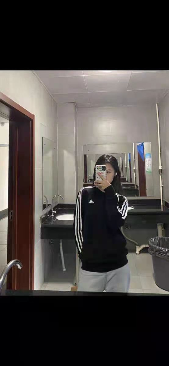 新款套头衫运动服上衣三条纹长袖 