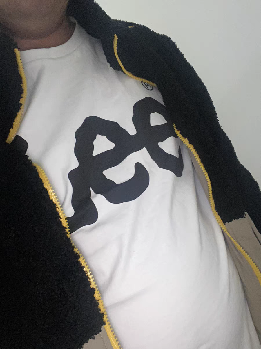 Lee 大logo印花圆领短袖T恤