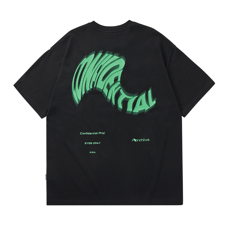 VENGETICE 绝密档案幻影印花短袖T恤 男女同款 FPA210127