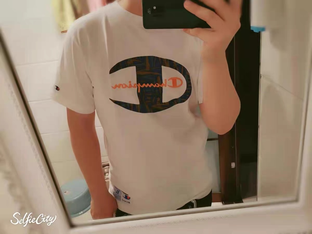 Champion冠军串标短袖T恤 