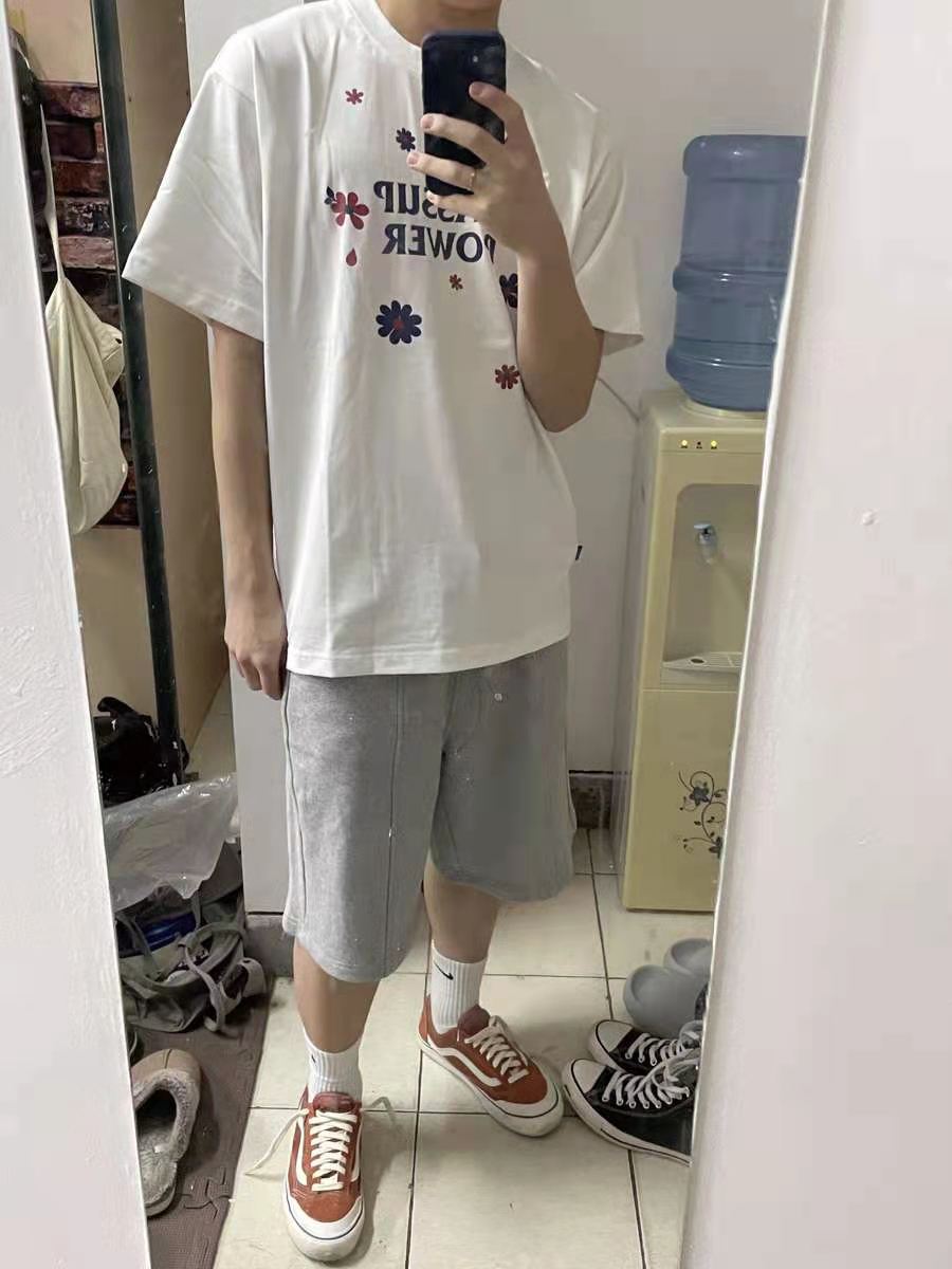  休闲情侣纯棉宽松短袖T恤