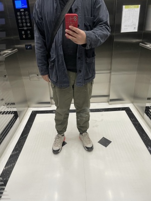 优衣库 工装束脚运动裤