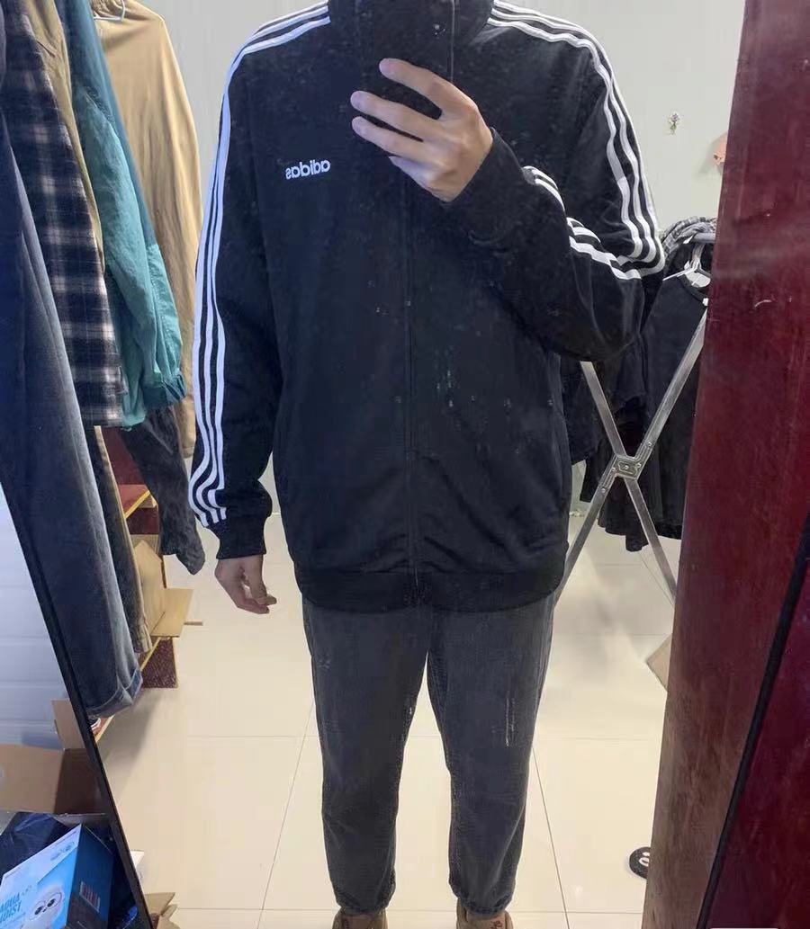 adida男子休闲夹克外套 