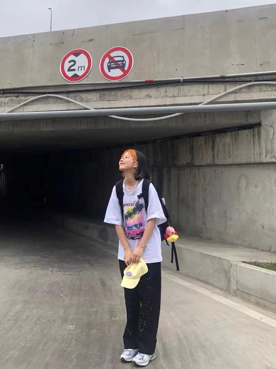   泼墨高街百搭长裤