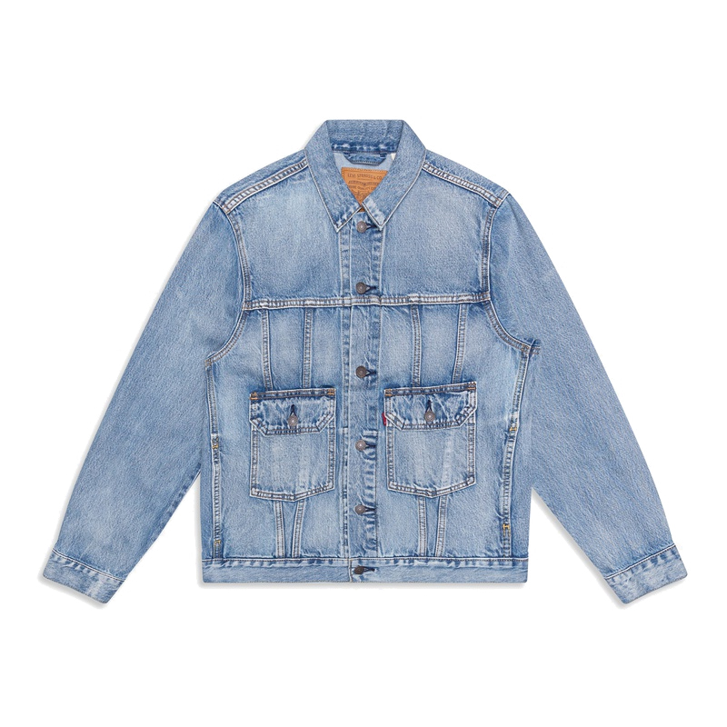 Levi's 翻领水洗牛仔夹克 85240-0000