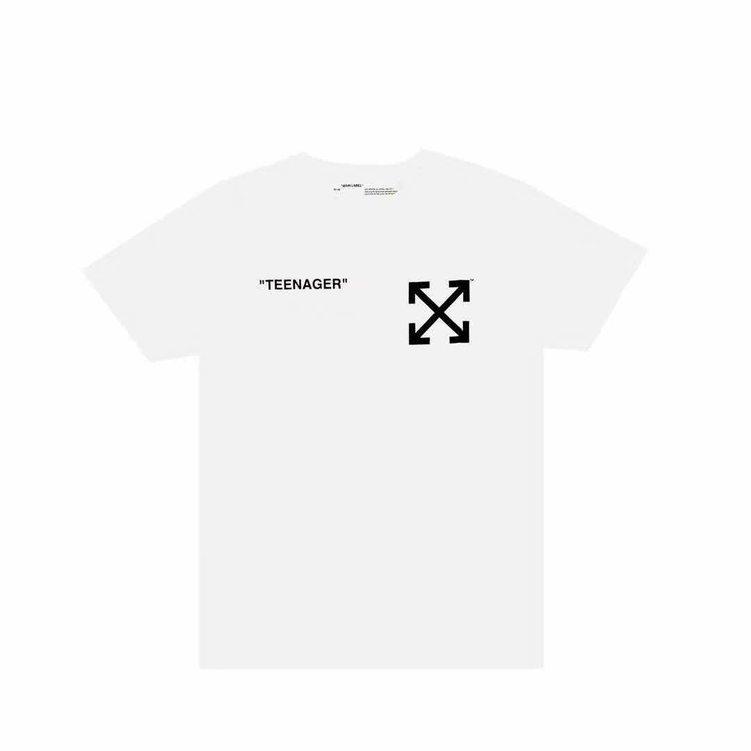 OFF-WHITE 辛普森箭头印花短袖T恤 男女同款 OMAA027S191850340188