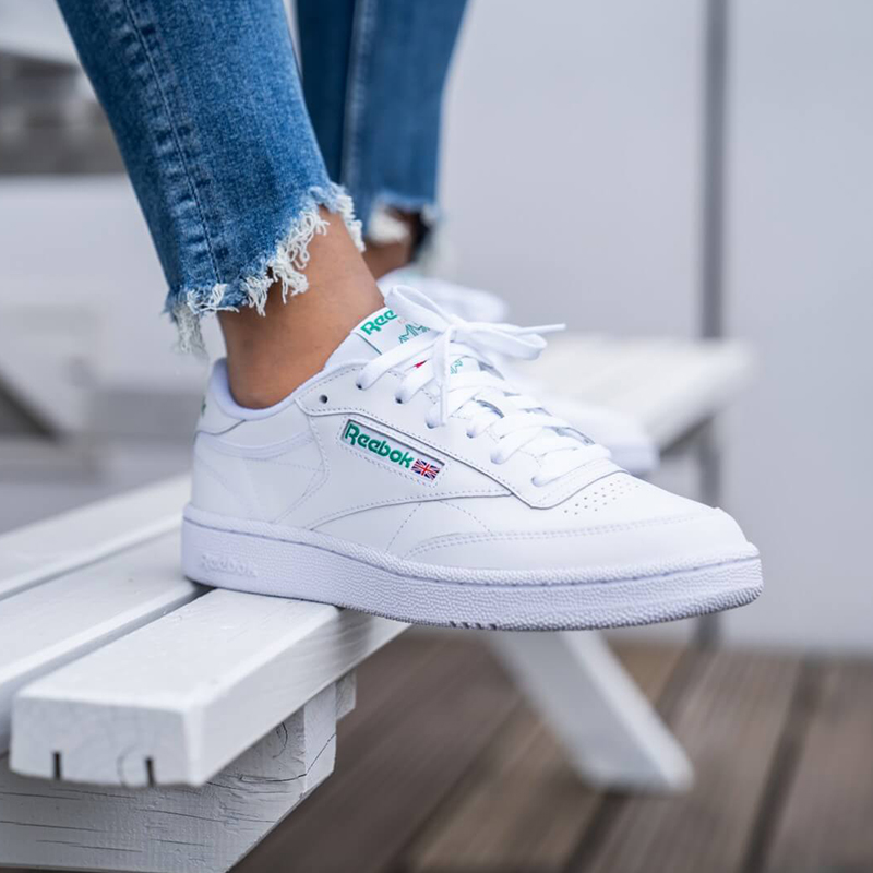 Reebok Club C 绿logo