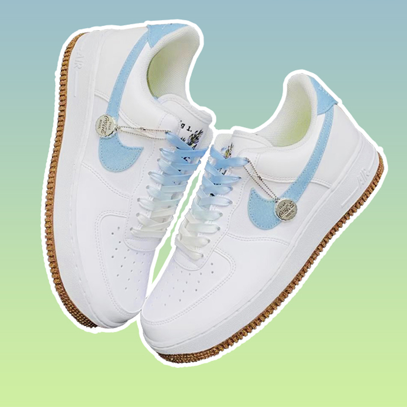 NikeAirForce1白/靛蓝