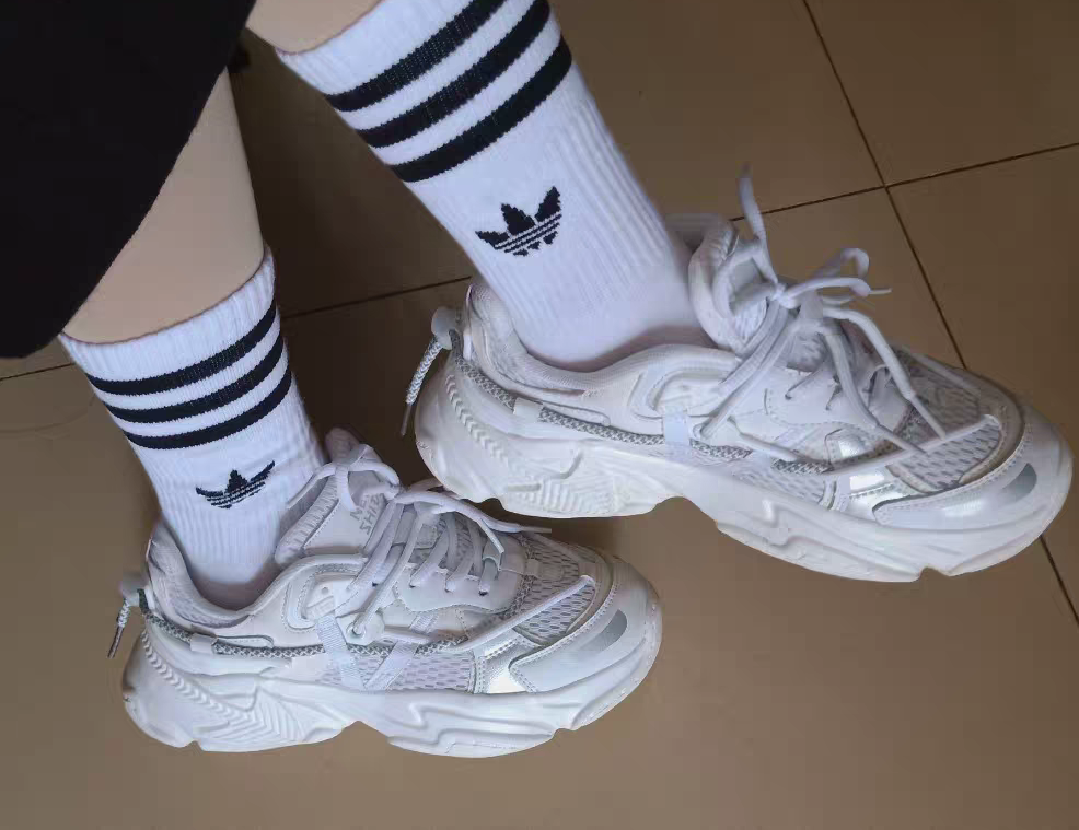 adidas超神三叶草百搭袜
