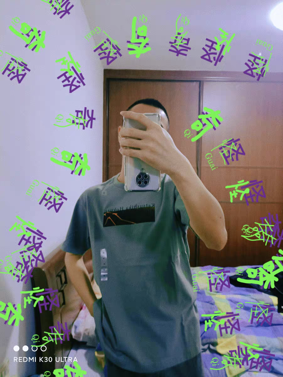 北斋色调印花短袖T恤