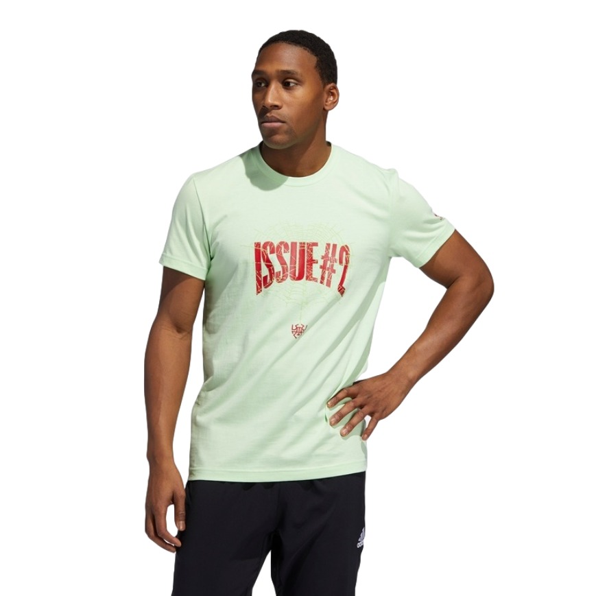 adidas 男装篮球运动短袖T恤 GI8556 GI8557