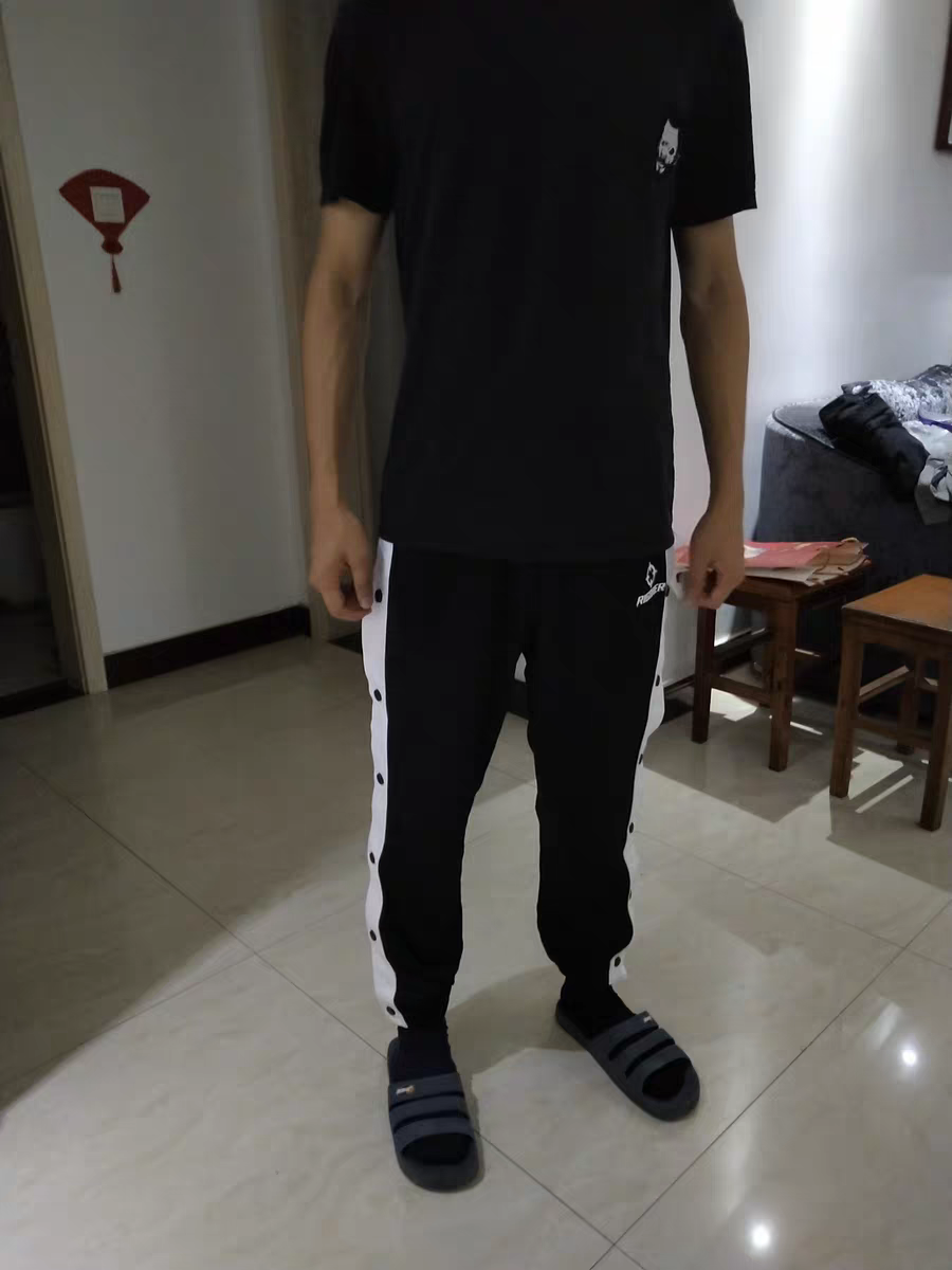 准者 篮球排扣裤束脚裤训练运动卫裤 分享