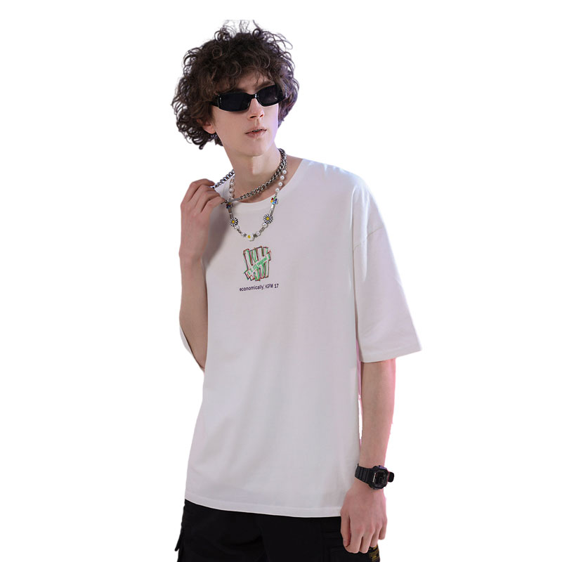 RAMPAGE 情侣印花圆领短袖T恤 男女同款 RQ399502