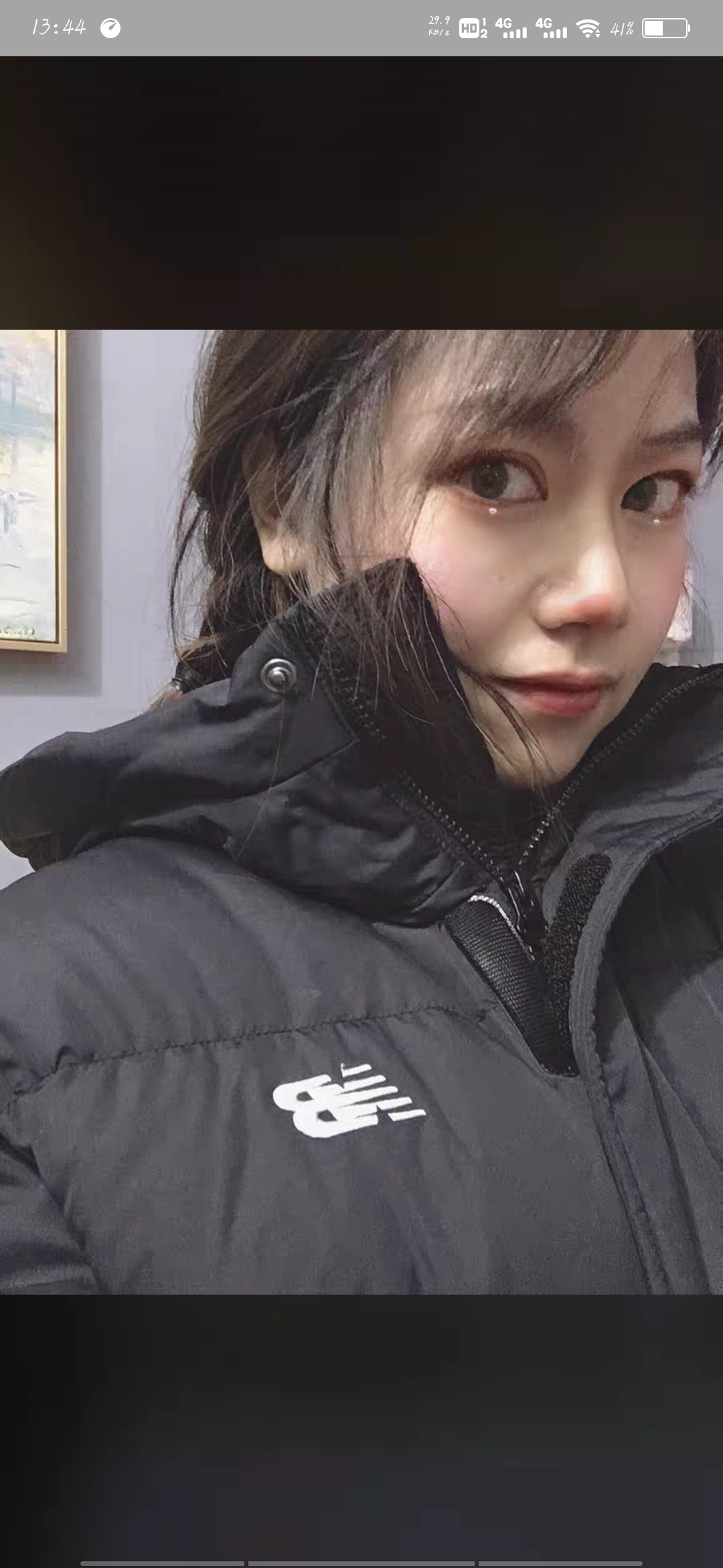 休闲连帽羽绒服 分享