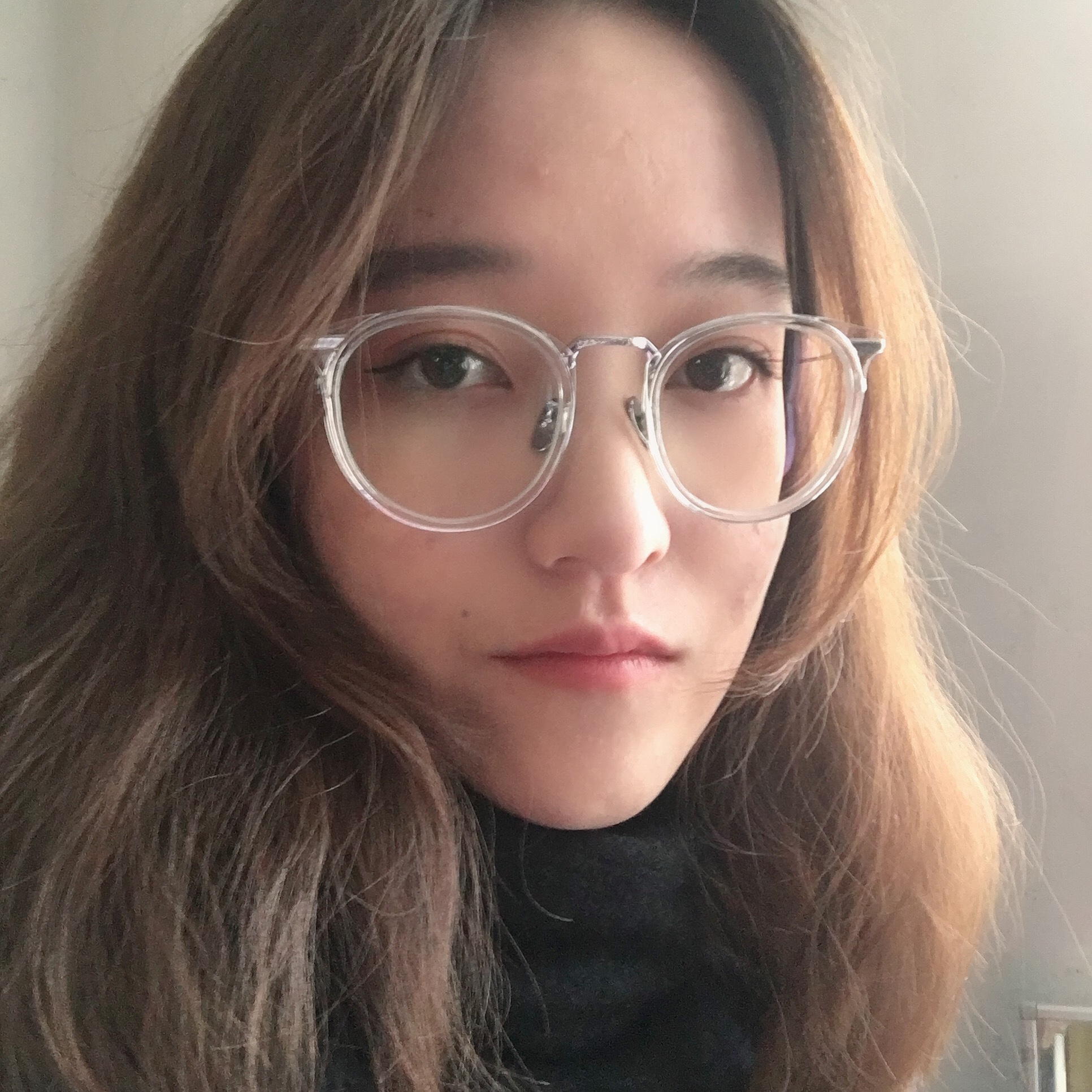 网红透明眼镜框分享