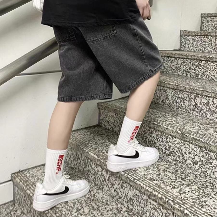 AF1  GS/低帮/白色/黑色