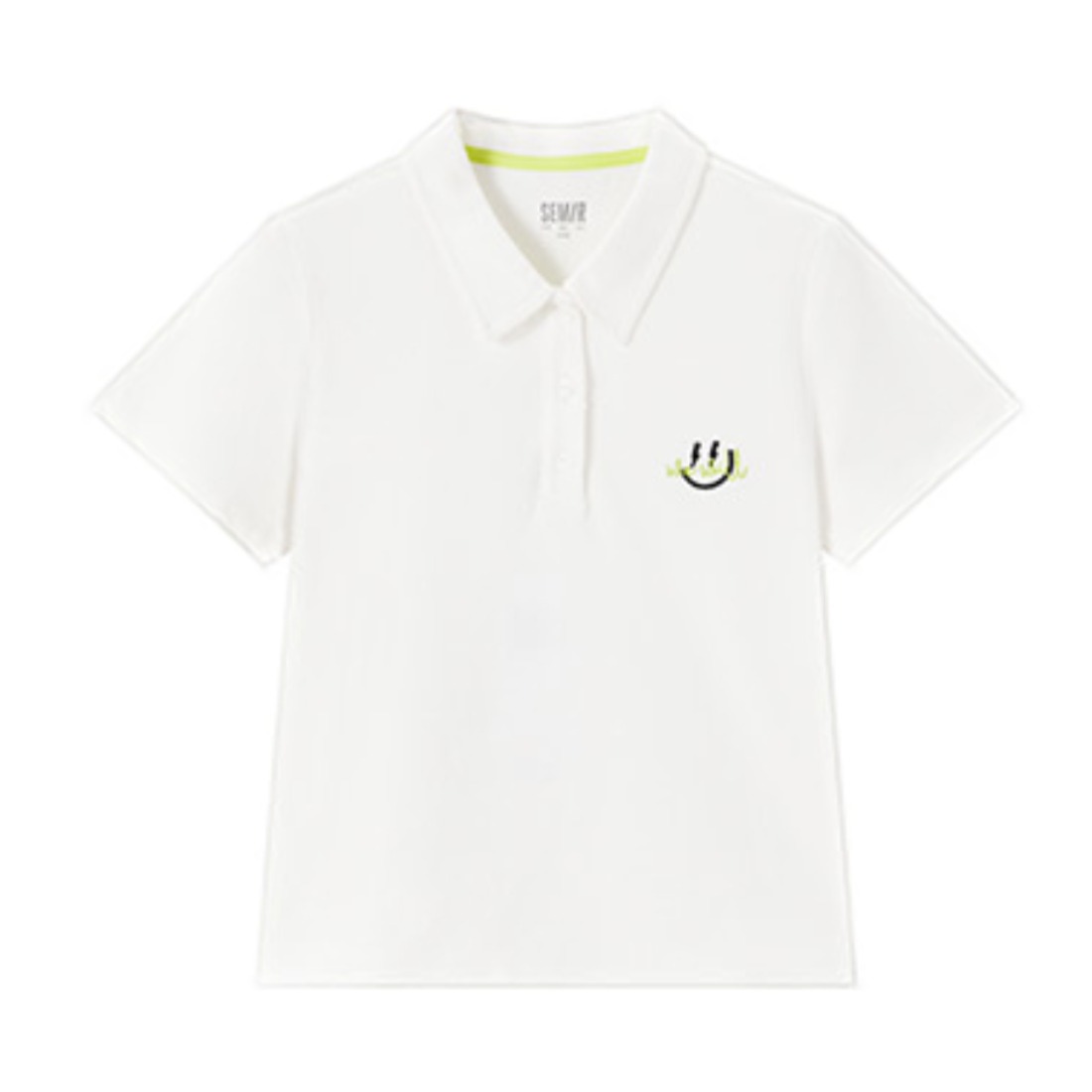【吉杰推荐】Semir/森马 撞色字母刺绣POLO衫 女装 10624860