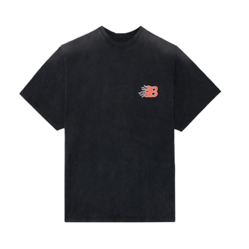 Balenciaga/巴黎世家 Flame 复古平纹短袖T恤