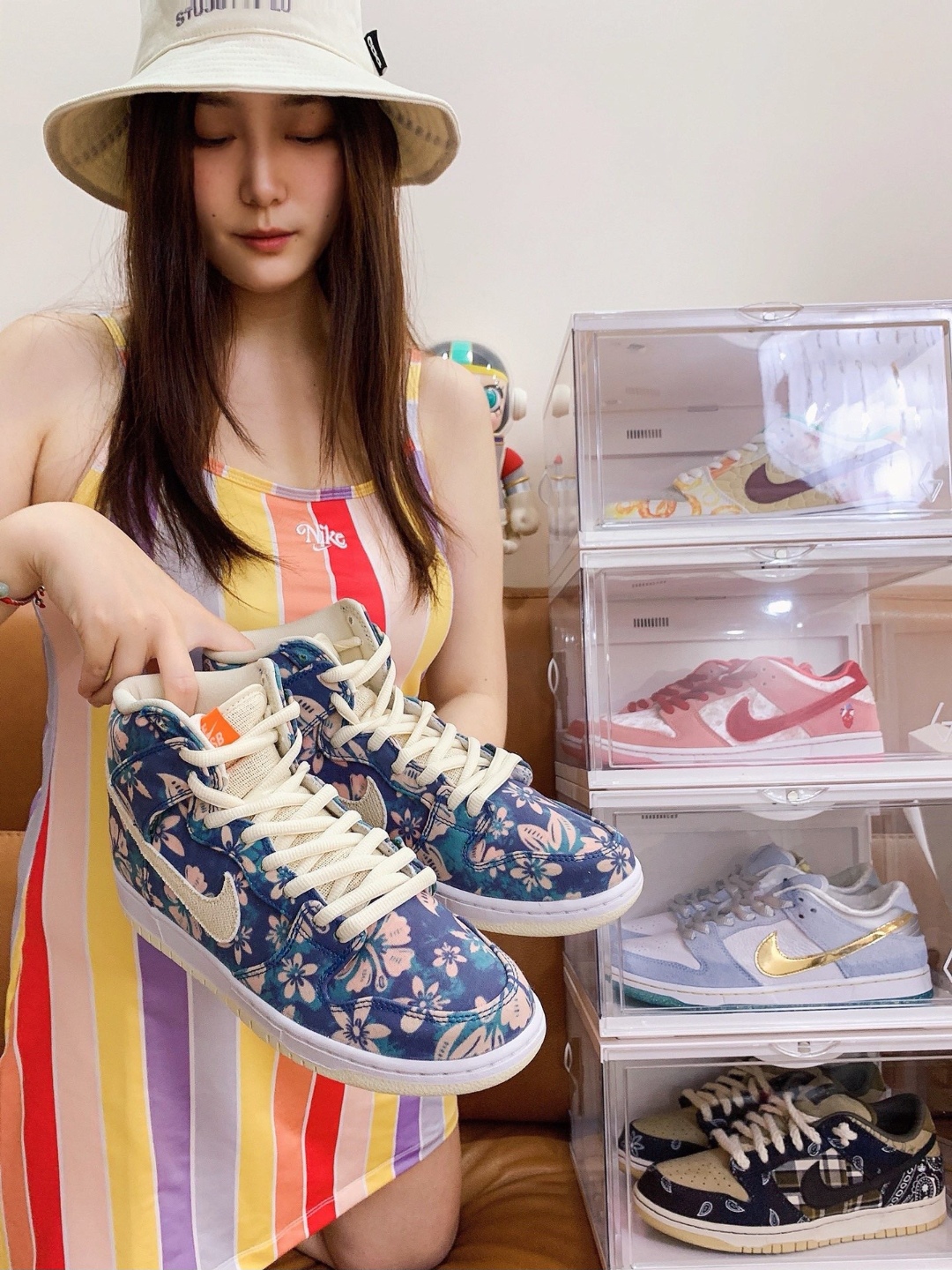 Nike 彩虹条纹吊带连衣裙分享