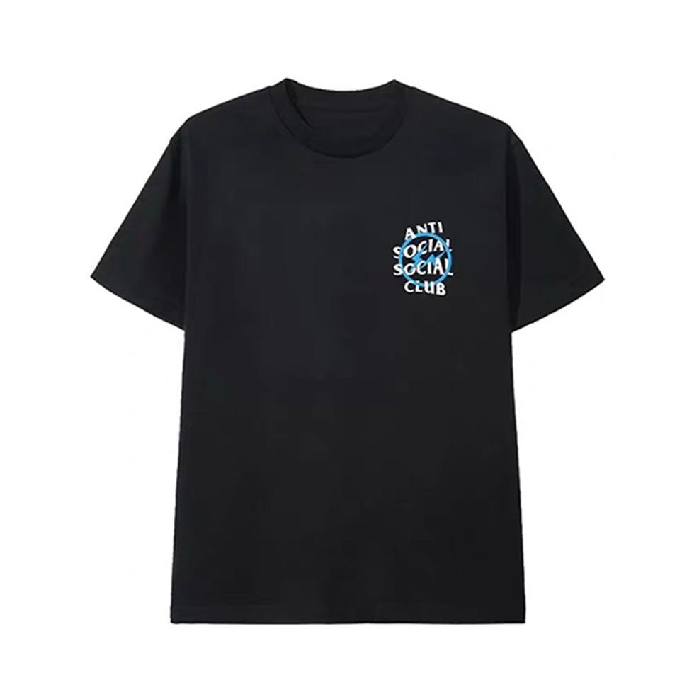ASSC x FRAGMENT藤原浩闪电联名 Anti social social club短袖T恤 男女同款