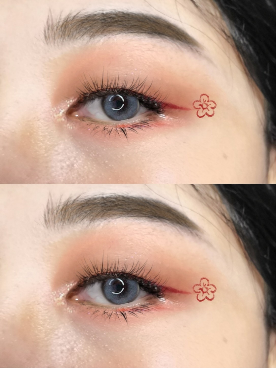 给你一朵小红花！彩色眼线可太香了