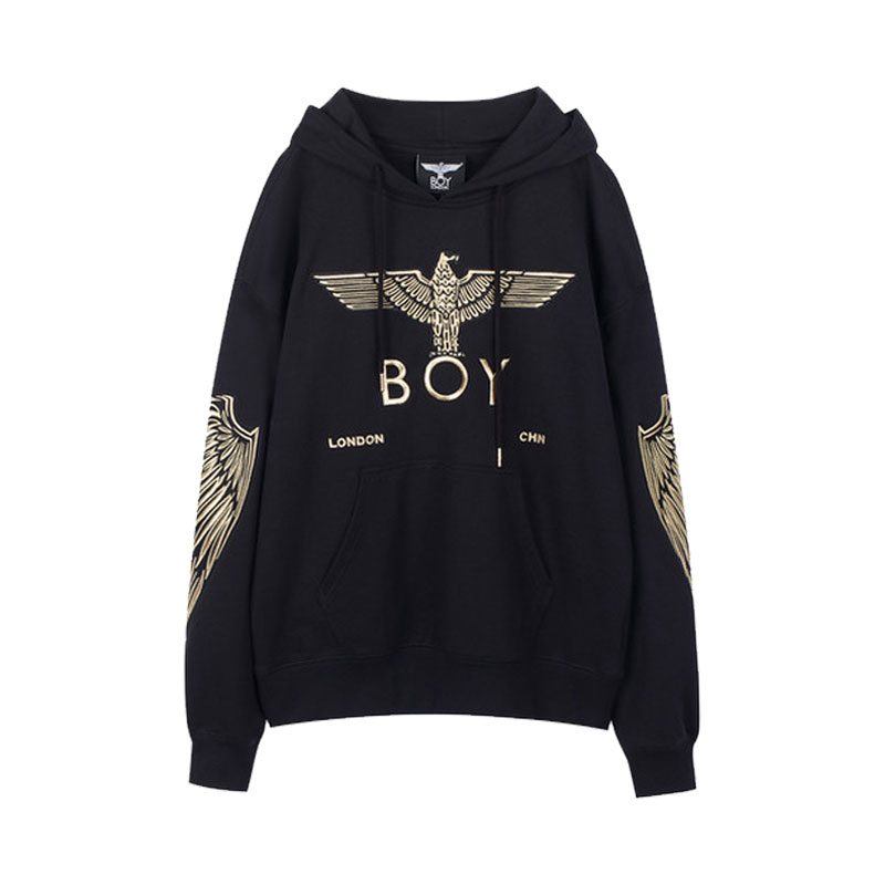 Boy London黑金刺绣卫衣