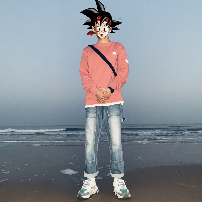终于来到了心爱的海边哦