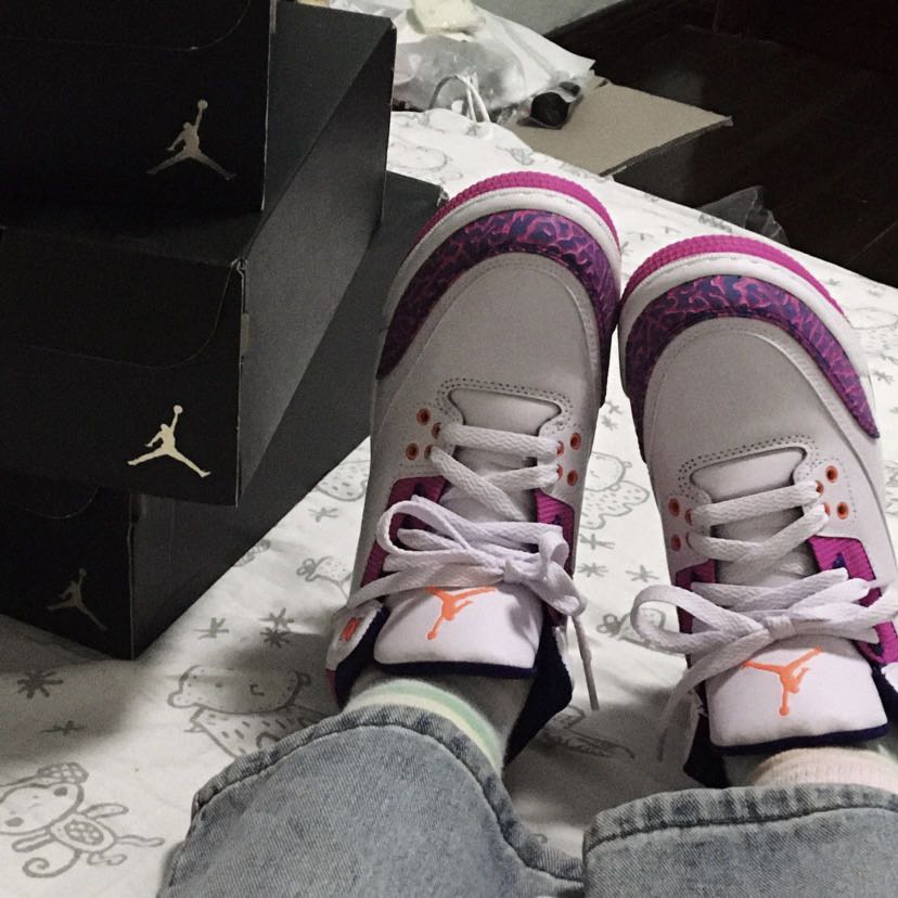 Air Jordan 3 白色/紫色