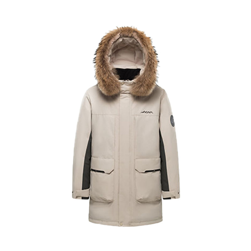 雪中飞 保暖毛领羽绒服