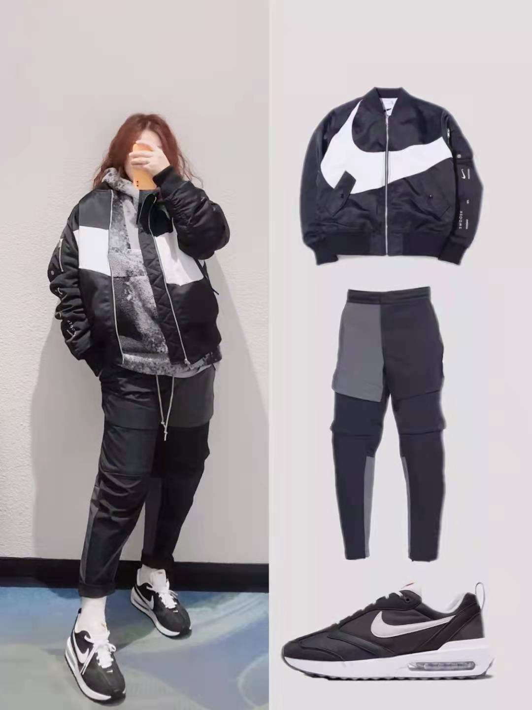 Nike 大钩子两面穿休闲夹克分享