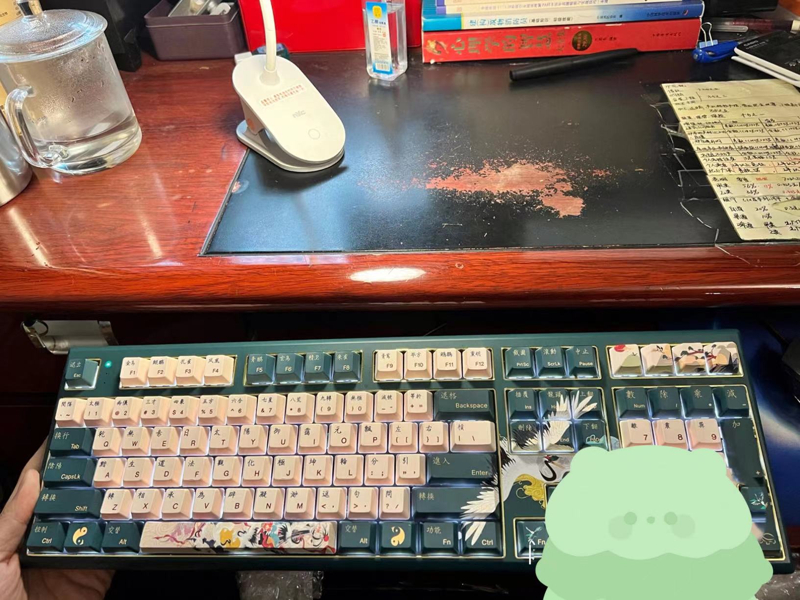 印着鹤的键盘造型你见过吗?进来看看细节