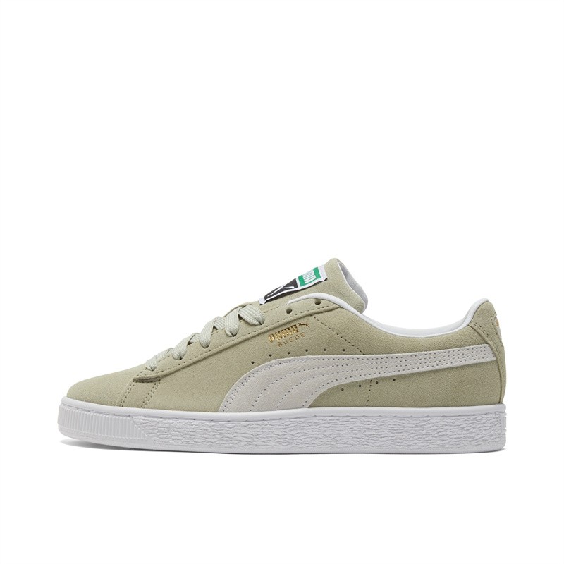 推荐商品：Puma/彪马 Suede Classic 面包鞋 板鞋 舒适百搭防滑耐磨轻便透气复古低帮圆头 青苔绿/白色