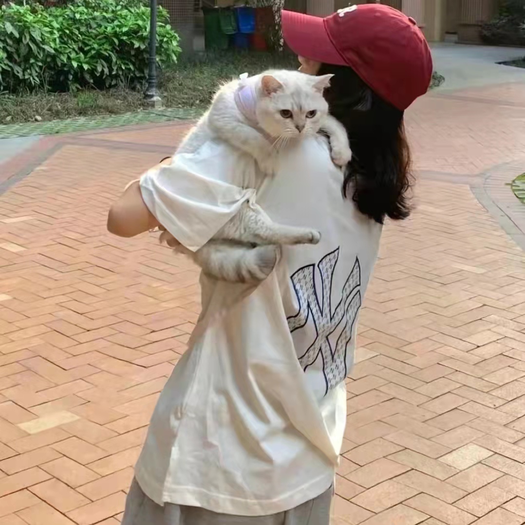 女生日常穿搭分享/MLB短袖T恤分享