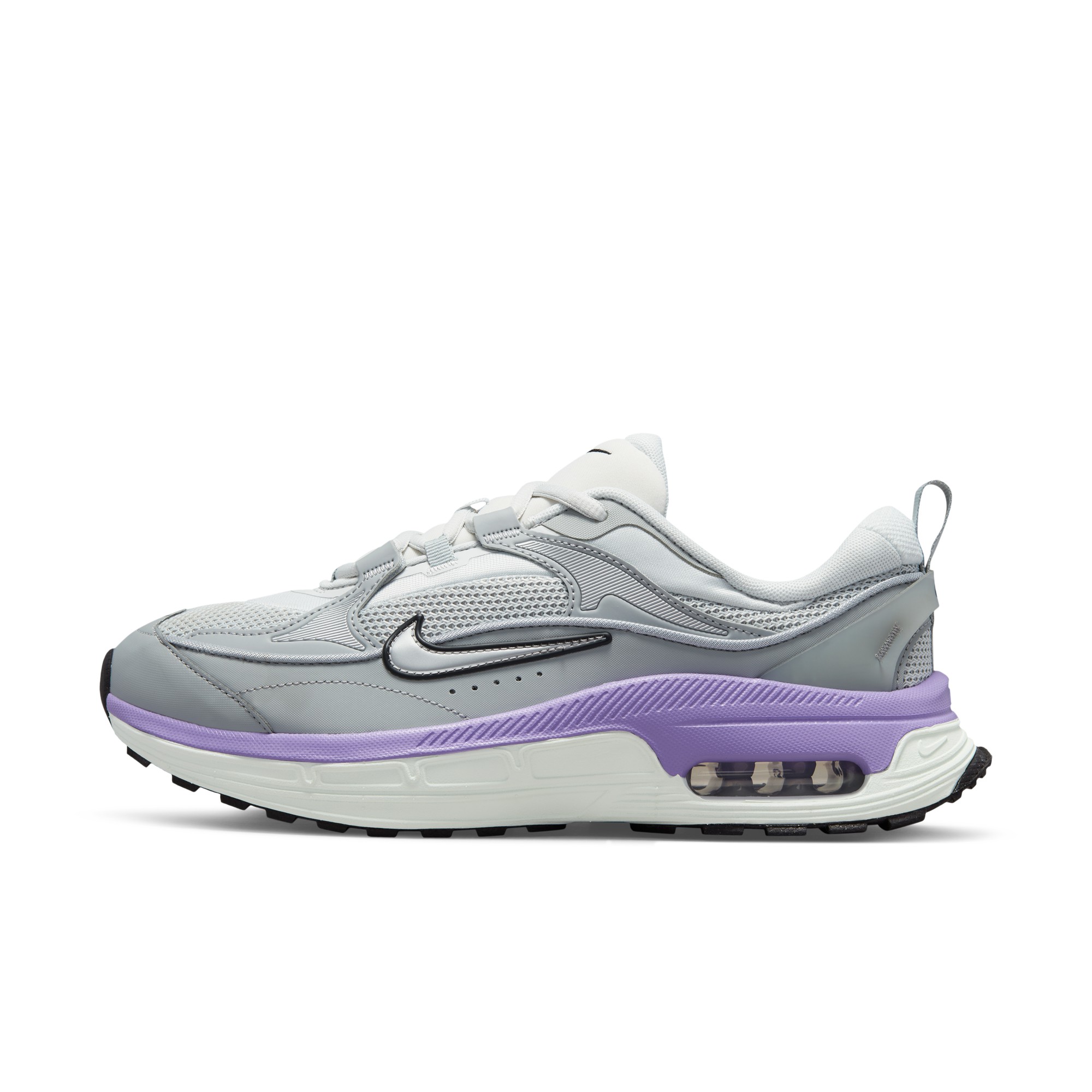 推荐商品：Nike Air Max BLiss 跑鞋 气垫复古缓震耐磨透气织物合成革圆头 紫丁香/尘光子色