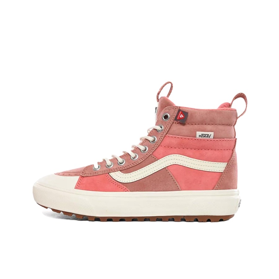 推荐商品：Vans/范斯 SK8-Hi 板鞋 潮流经典拼接复古街头厚底 粉色/灰色