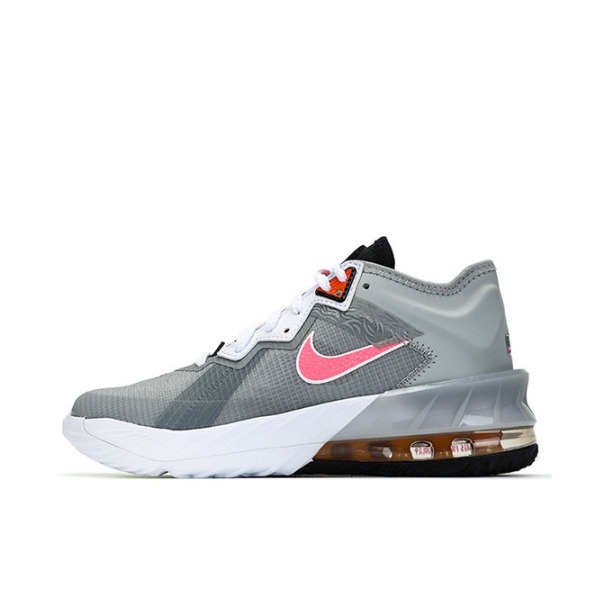 推荐商品：Nike Zoom LeBron 18 詹姆斯 篮球鞋 透气防滑耐磨实战支撑织物合成革 黑灰鸳鸯