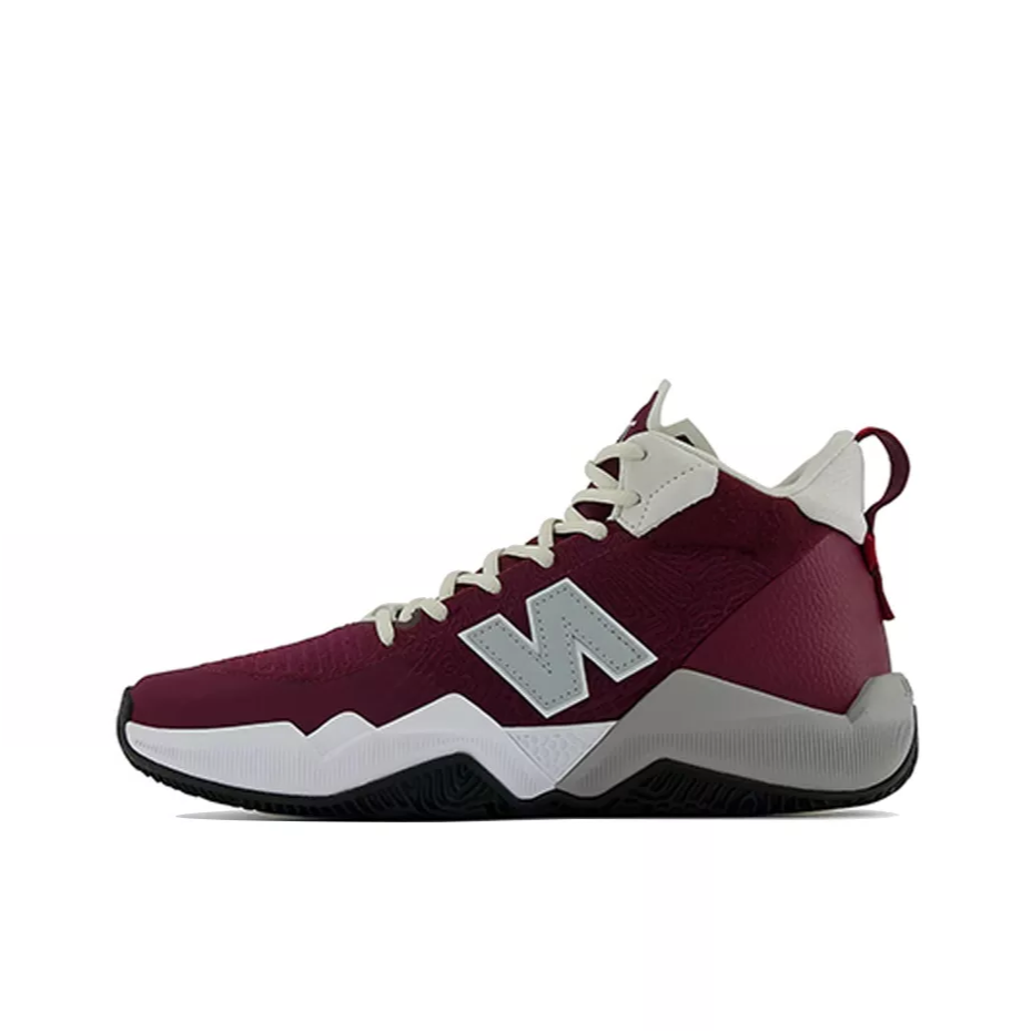推荐商品：New Balance 2WXY 1 篮球鞋 复古潮流防滑耐磨实战合成革织物 酒红/月光白/米白