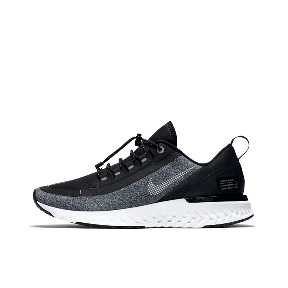 推荐商品：Nike Odyssey React Shield 跑鞋 防滑耐磨舒适透气缓震轻便低帮百搭泡棉 Black Grey 黑灰