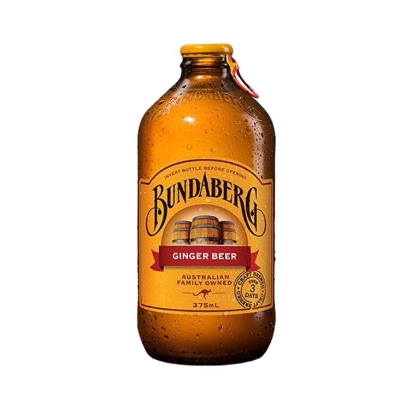 推荐商品：Bundaberg/宾得宝 气泡水 干姜汁味 375ml 瓶装 进口原装