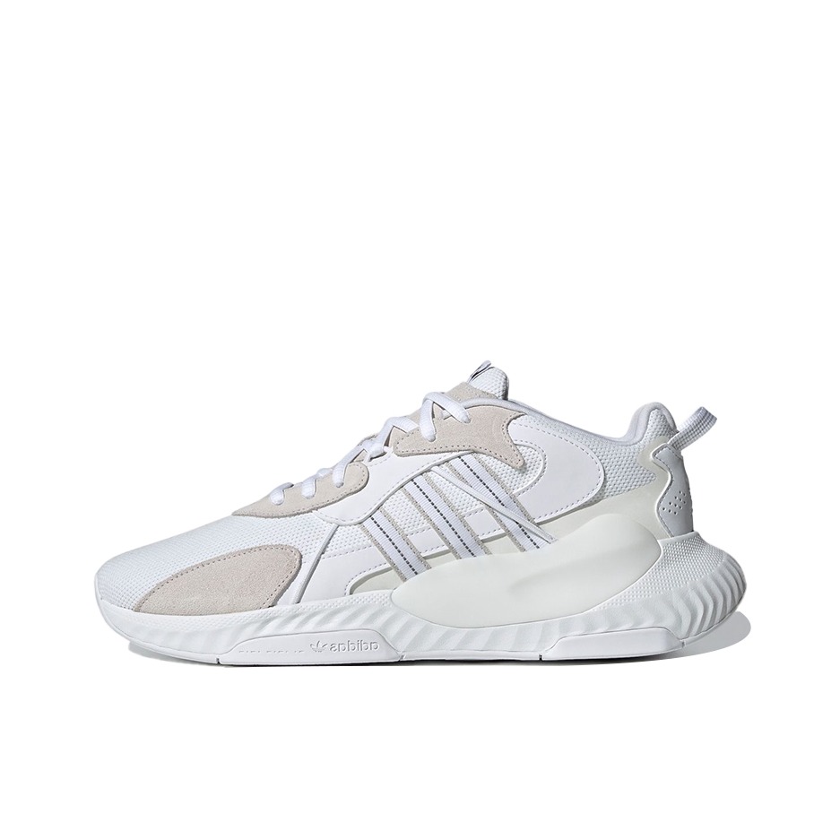 推荐商品：adidas Originals Hi Tail 防滑耐磨 网面透气 复古 泡泡鞋 跑鞋 白色/灰色