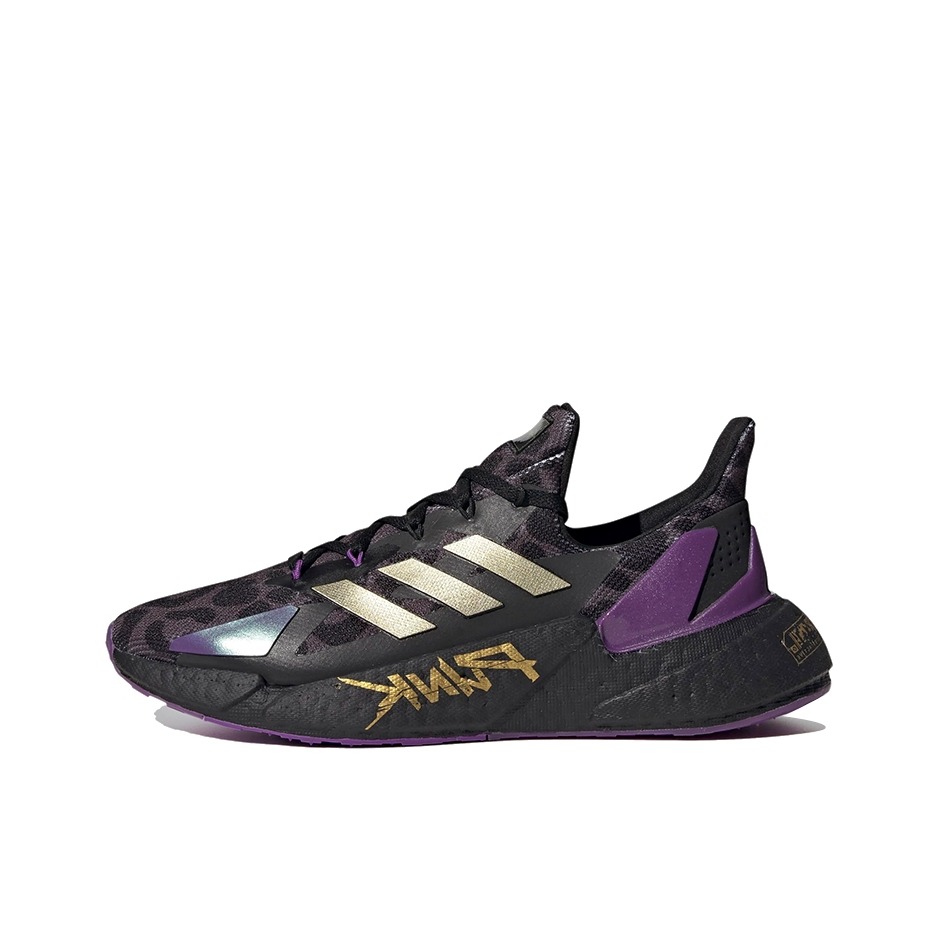 推荐商品：adidas X9000L4 跑鞋 缓震防滑耐磨透气网面合成革织物轻运动短跑圆头回弹 Cyberpunk 2077联名/黑紫